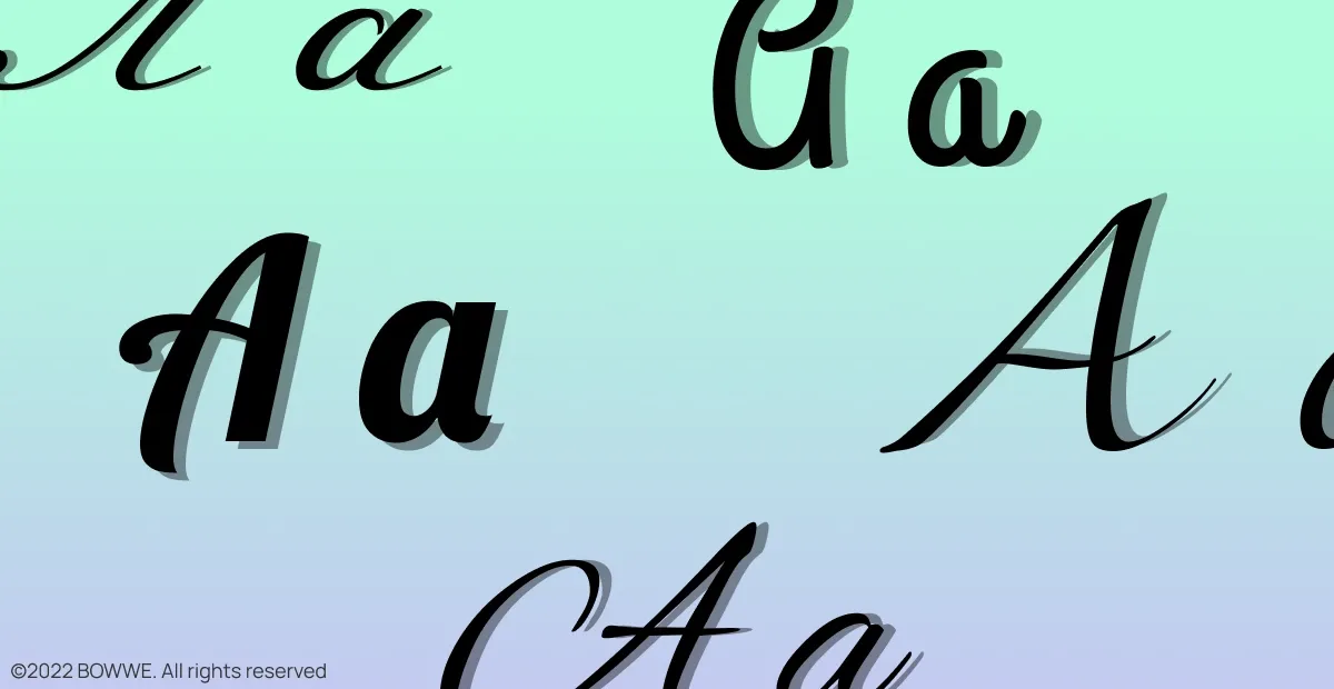 Graphic - Script fonts